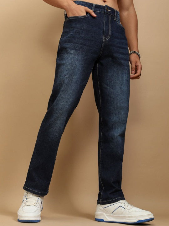 Men’s Dark Blue Slim Fit Stretch Jeans