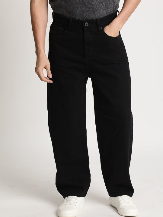 Men’s Black Wide Leg Baggy Jeans